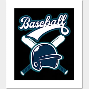 Retro Baseball Logo Posters and Art